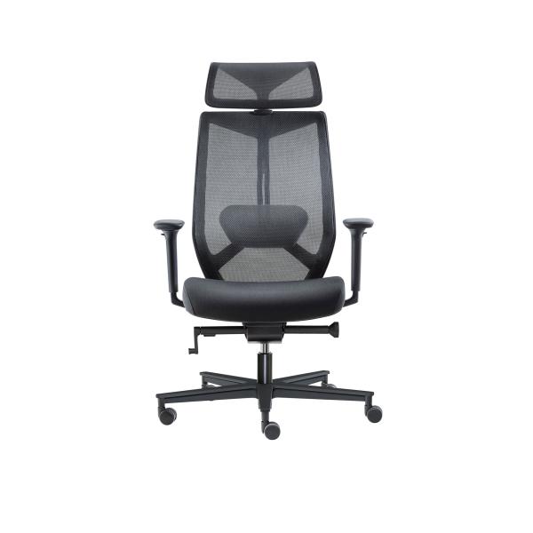 Ergonomischer Bürodrehstuhl Mesh 6 mit Kopfstütze